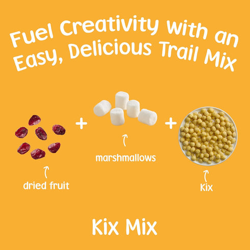 18 oz Kix Whole Grain Breakfast Cereal, Crispy Corn Cereal Puffs, Family Size