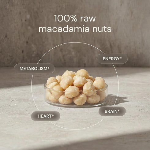 (4 Blueprint Bryan Johnson Raw Macadamia Nuts - No Palm Oil - Keto and Low Carb Snack - No Added Sugar, Vegan, Non GMO