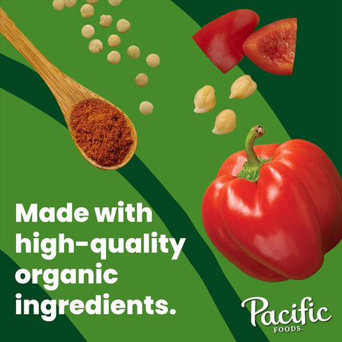 16.3 oz Pacific Foods Organic Spicy Harissa Lentil Soup, Plant Based, Can