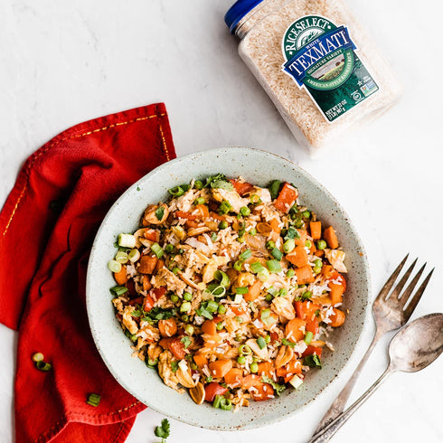 32 oz (Pack 4 RiceSelect Texmati White Rice, Long Grain, Gluten-Free, Non-GMO, of Jars)