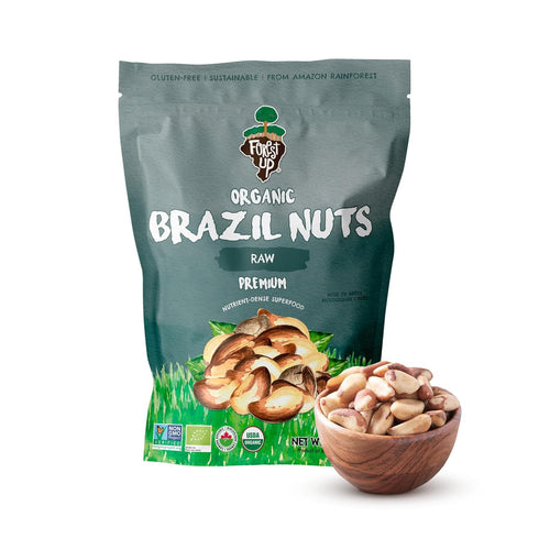 Snack The True Organic Brazil Nuts 7 oz Raw and Unsalted Kosher
