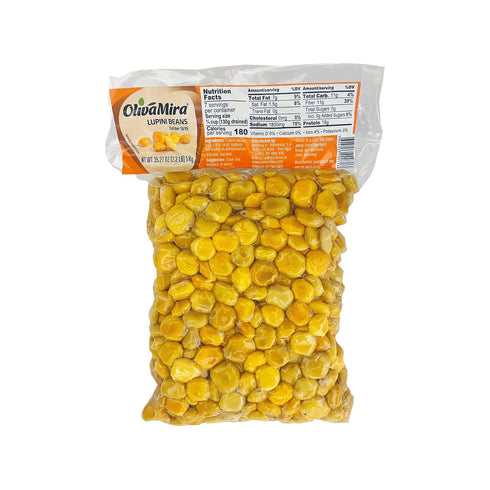 OlivaMira Portuguese Lupini Beans (Tremoos) Ready to Eat Snack Traditional Portuguese Snack High