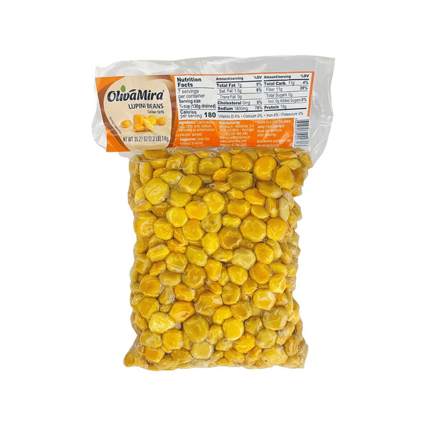 OlivaMira Portuguese Lupini Beans (Tremoos) Ready to Eat Snack Traditional Portuguese Snack High