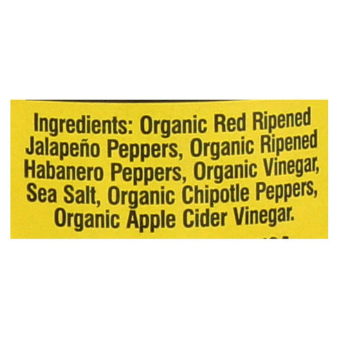 O Brothers Organic Hot Sauce Chipotle Habanero, 5 FZ