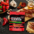 1.5-oz. (Pack 4) PALEO RANCH Uncured Bacon Jerky, Honey Sriracha, No Added Hormones, No Preservatives, Pouches