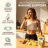 Set 2x1.1 Lb Gya Tea Co Pomegranate Powder & Ginger Power - Freeze-Dried Fruit & Root Blend - USDA Certified, No Sugar