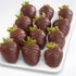 12 A Gift Inside Dreamy Dark Chocolate Covered Strawberries for Valentine's Day, Birthday, Thank You