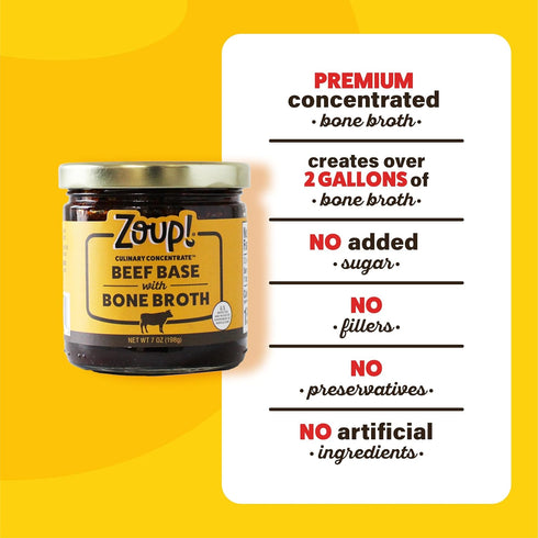 1-Pack, 7 Oz Zoup! Beef Bone Broth Culinary Concentrate