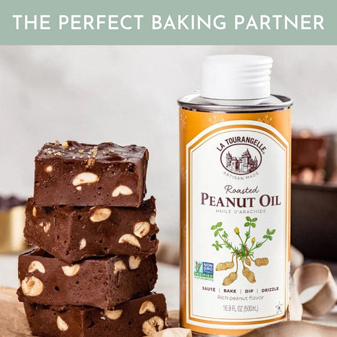 16.9 Oz La Tourangelle, Roasted Peanut Oil, Slow Roasted Expeller-Pressed for Rich Flavor, Perfect for Cooking