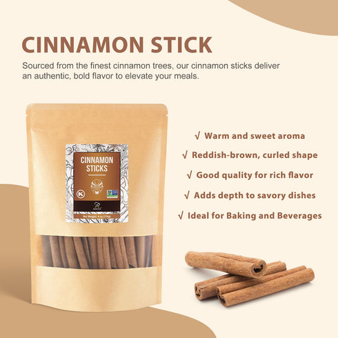 Set, 12 oz (4 oz Soeos Cinnamon Sticks, Whole Cloves, and Star Anise, Bulk Spices Total Each), Premium Whole Spices