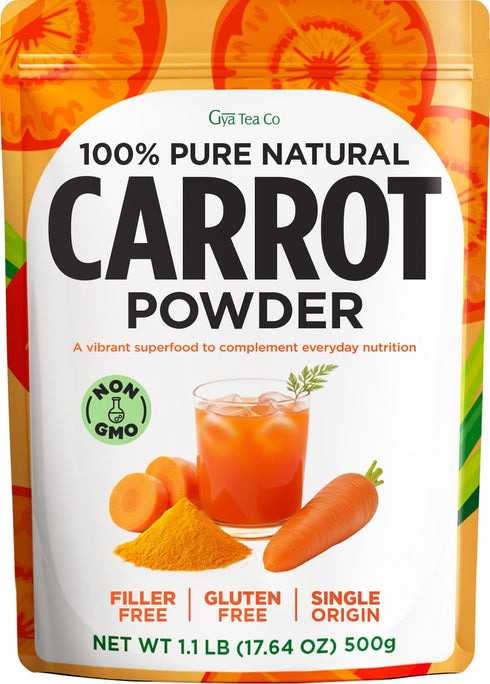 Gya Tea Co Carrot Powder 1.1 lb (17.64 oz) - Made from
