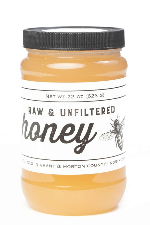 TJO Bees Raw and Unfiltered Honey (22 OZ Jar)