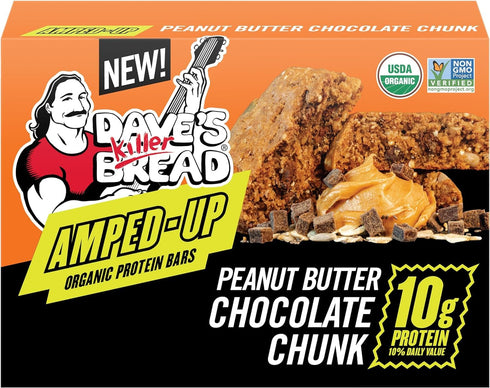 4 4 (1 Pack Dave's Killer Bread Blueberry Almond Butter Amped-Up Protein Bars CT + Peanut Butter Chocolate Chunk