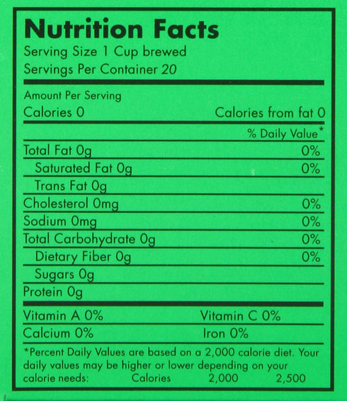 Cali Girl Brand 20-Count Dieter's Tea Drink