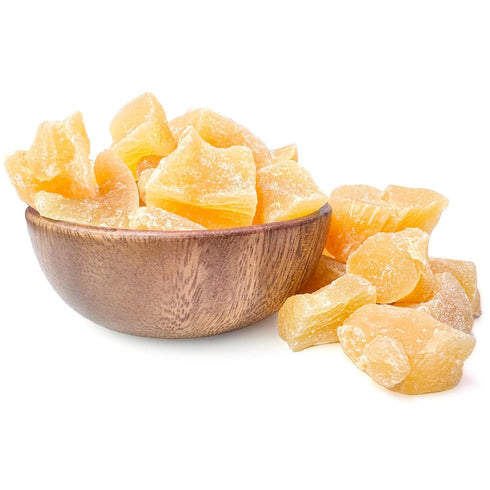 5 NY Spice Shop Crystalized Ginger Pieces - Pound Crystallized Candied Ginger Chunks - Spicy & Sweet Dried Crystals