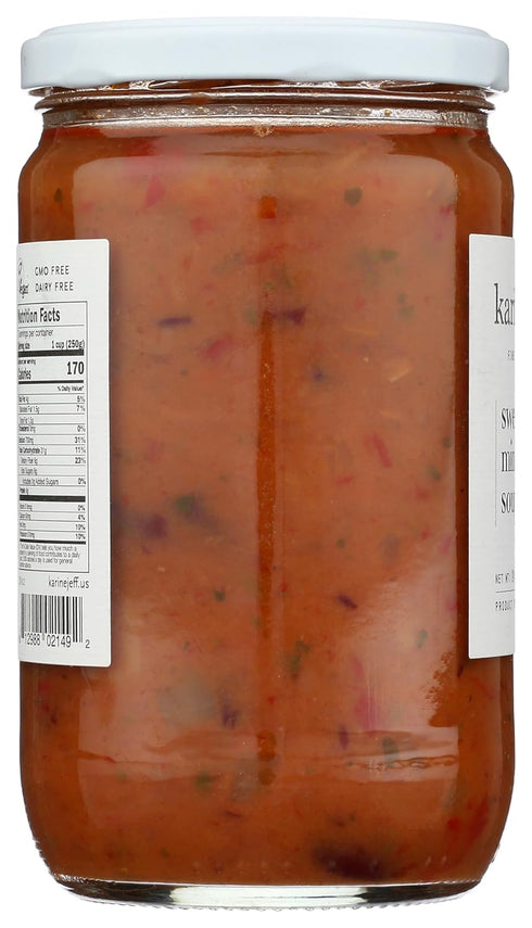 16.9 Karine & Jeff, Organic Sweet Potato Minestrone Soup, Ounce