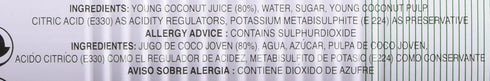 17.6 Oz, Pack 12 Foco Coconut Juice, Fl