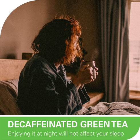 100 Count CO2-Decaffeinated WT WEETEE Organic Decaf Green Tea Bags, Organic Green Tea | | Super Antioxidant |