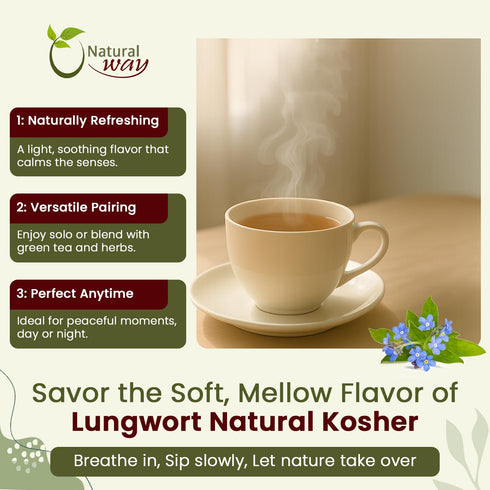 Albania (16 Pack) Natural Way Lungwort Herb Powder (Pulmonaria Officinalis) - Fresh & Pure Herbal Tea | Natural