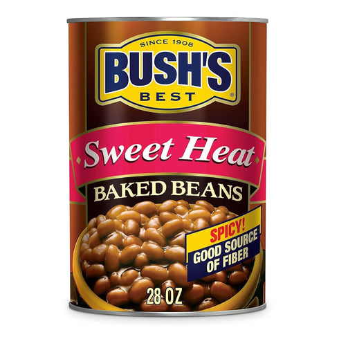 Generic Bush's Sweet Heat Baked Beans 28 oz Cans (Pack of 6)