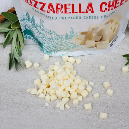Mozzarella 2 Lbs 1/4" 400 Summer The Sausage Maker High Temp Cheese Hi-Temp Cheese For Sausage Making, Diced Cube