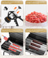 4 Nozzles, 2 XINQIAO Beef Jerky Gun for Ground Meat, Plastic Jerky Cannon Comes with Brushes