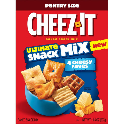 10.5oz (1 Cheez-It Ultimate Snack Mix, Salty Snacks, Pantry Size, Box Box)