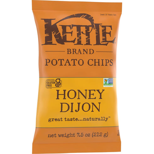 Chips,7.5 Oz,(Pack 2) Kettle Brand Potato Chips,Honey Dijon Kettle