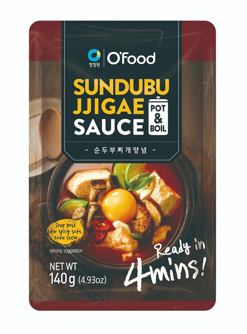 DAESANG Chung Jung One O'Food Korean Sundubu Jjigae Sauce, Spicy Soft Tofu Stew
