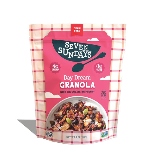 Seven Sundays Nut Granola Cereal, Day Dream Dark Chocolate Raspberry, Grain-Free, Gluten-Free