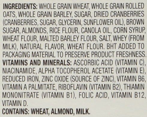 Great Grains 14-Ounce (Pack 4) Cranberry Almond Crunch