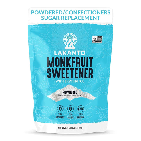 Lakanto Powdered Monk Fruit Sweetener with Erythritol - Confectioners Sugar Substitute, Frosting,