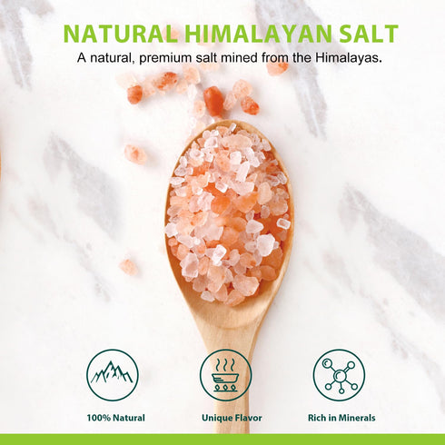 32 oz (2 Soeos Himalayan Pink Salt, Coarse Grain, Pound), Pink Himalayan Sea Salt, Salt for Grinder Refill