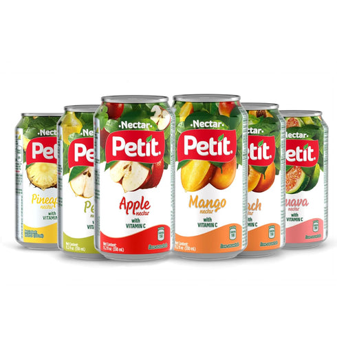 330 ml (Pack 24) Petit Apple Nectar, Cans of Refreshing Fruit Juice Beverage