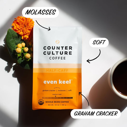 Even Keel - Organic Whole Bean Coffee (Kosher) - Freshly Roasted