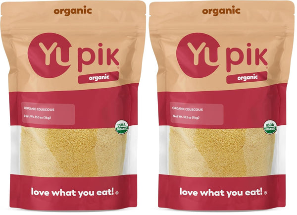 Yupik Organic Couscous, Non-GMO & Vegan, 2.2 lb (Pack of 2)