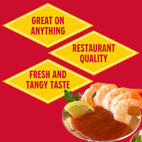 12 oz (Pack 2) Louisiana Fish Fry Cocktail Sauce - Bottle of - Authentic Louisiana Creole Tangy Sauce with Horseradish