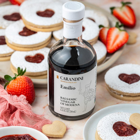 Set, 8.45 oz (2 Carandini Emilio Silver Balsamic Vinegar of Modena PGI & Bianca Sweet White Vinegar Combo Premium