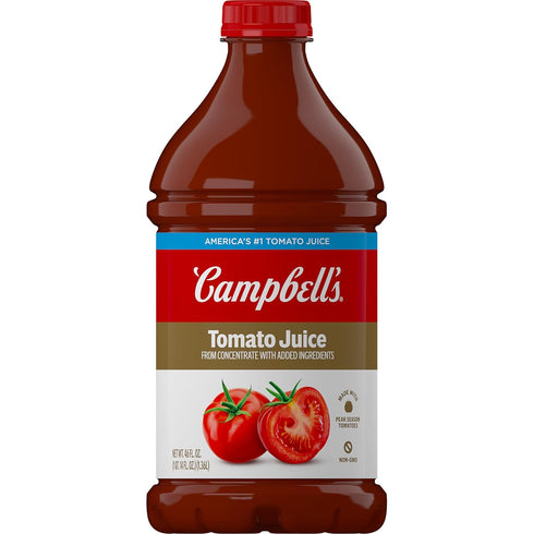 100% 46 oz (Pack 4) Campbells Tomato Juice, fl Bottle