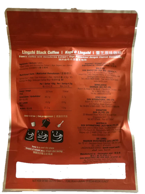 DXN 1 2 1 100% Box Black Coffee In Gourmet Certified Organic Ganoderma