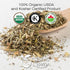 Organic Way Wormwood Herb Cut & Sifted (Artemisia absinthium) - Herbal Tea, European Wild-Harvest, Kosher, USDA