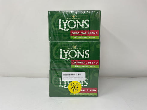 80 Count (Pack 3) Lyons Original Blend, Tea Bags