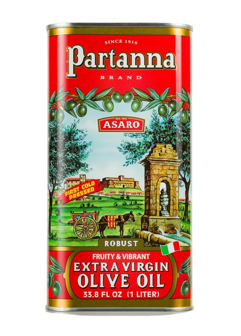 100% -33.8 oz (1 Partanna Robust Extra Virgin Olive Oil - Premium Castelvetrano Oil-High Polyphenol-First Cold Pressed