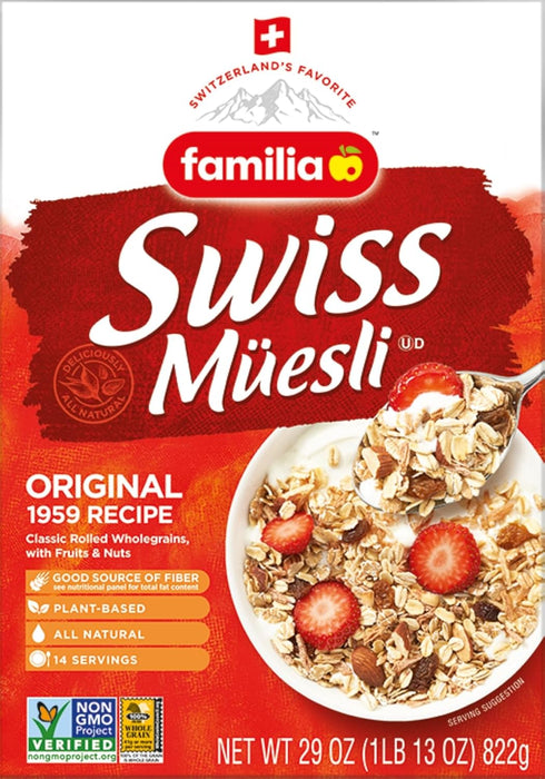 Familia Swiss Muesli Cereal, Original Recipe with Fruit and Nuts - Enjoy