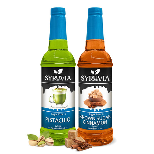 Syruvia Sugar-Free Brown Sugar Cinnamon & Pistachio Syrup - 25.4 fl oz