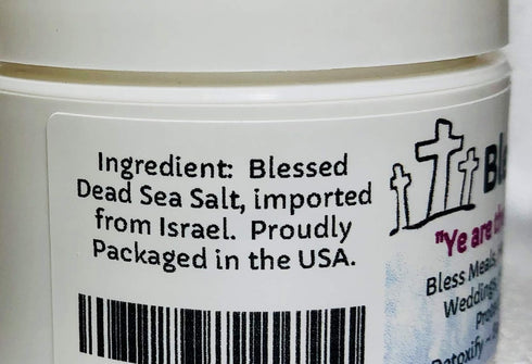 Urban ReLeaf BLESSING SALT! Blessed Dead Sea Salt from the Dead Sea. Holy Ceremony Wedding Anointing Baptism Meals