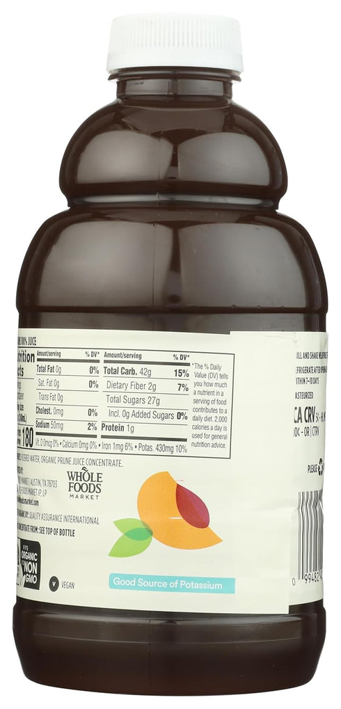 365 100% 32 Oz by Whole Foods Market, Organic Prune Juice, Fl