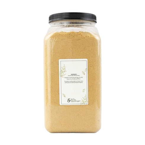 (5.5 Olive & Vine Yellow Mustard Ground, Tangy Flavor, For Sauces & Dressings, Rich Tradition, Authentic Taste