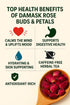dualspices 100% 4oz, 95 Edible Rose Buds & Petals Damask Rose for Cooking, Baking, Rose Tea & Garnish Natural, Non-GMO