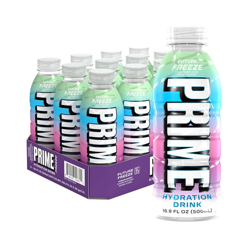 PRIME Hydration FUTURE FREEZE, Sports Drinks with Coconut Water, Electrolyte Enhanced to